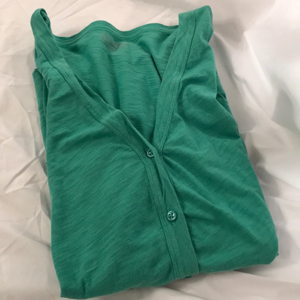 L.L. Bean Green Cardigan